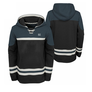Custom <b>Sublimation</b> Hockey Lace up <b>Hoodie</b> Ice Hockey Sweatshirt Hockey Sweater 2023 - Product Image 6