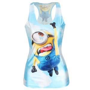 เสื้อกล้ามสำหรับยิมฟิตเนสคุณภาพสูงสำหรับผู้หญิงเสื้อสายเดี่ยวพิมพ์โลโก้ตามสั่งพิมพ์ลายสำหรับฤดูร้อน - Product Image 5