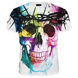 Camiseta de talla grande para hombre con estampado 3D de sublimación personalizada de alta calidad con logotipo frontal ecológico y transpirable - Product Image 6