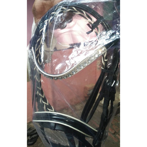 VENDO Halter de cuero elegante CUERO GENUINO Caballo talabartería Ecuestre Halter dólar 7 tamaños FULL COB SHETLAND - Product Image 2