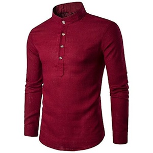 Best Rich Look Festival Wear Hombres Camisa de tela de algodón Listo para usar Precio bajo Fabricación al por mayor Surat Alphanumero - Product Image 4