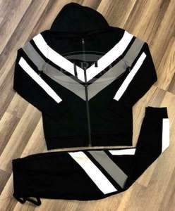 Chándal OEM personalizado para correr, chándal de temporada de invierno, chándal de tela polar 100% algodón con cremallera completa, chándal para hombre - Product Image 2