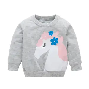 Wholesale Baby Sweatshirt Children Autumn Long Sleeve Tops Boys Girls Clothes Sweatshirt for Girls Print Kids Hoodie Customized