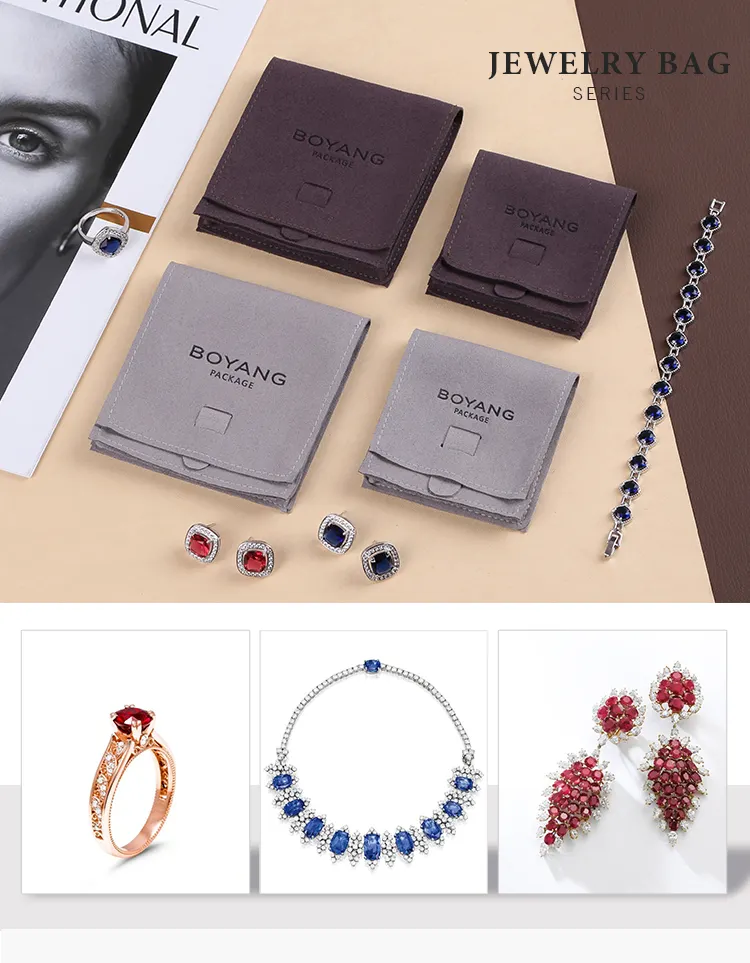 Custom Jewellery Packaging Jewelry Pouch Bag