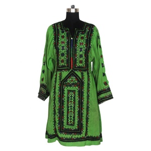 BDR077 Vintage Kuchi Banjara robe Balochi brodée à la main Vintage bohème du fournisseur indien Vintage broderie à la main - Product Image 1