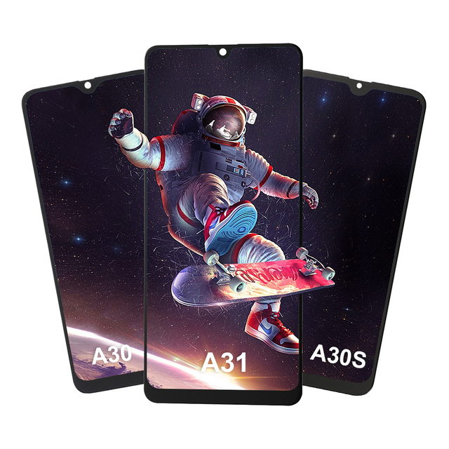 Elekworld OEM TFT OLED Mobile Phone LCDs OLED With Frame for Samsung A30 A31 A30S LCD Touch Screen AMOLED Display Replacement