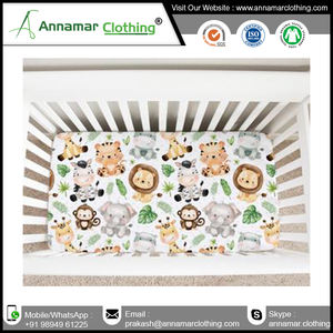 Customized Size Organic Cotton Baby <b>Fitted</b> Crib <b>Sheet</b> - Product Image 3