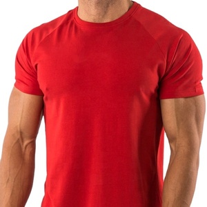 Top Quality Wholesale Plus Size Men's Clothing Custom Fabric Cotton Jersey Blend <b>Round</b> Hem Crew Neck Short Sleeve Shirts - Product Image 4