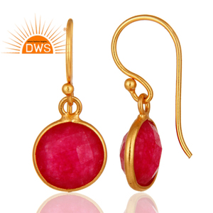 Fabricante de Joyería de Plata 925 con Pendientes de Aventurina Roja en Engaste - Product Image 4