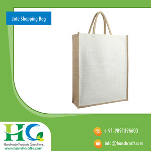 Bolsa de compras de yute biodegradable impresa personalizada de calidad premium para uso en supermercados Precio bajo Directo DE LA India - Product Image 6