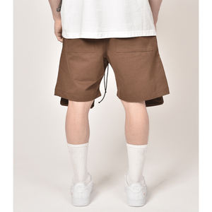 Custom <b>Brown</b> Shorts with 4 Front Pockets new Style Shorts with Cotton Fabric for <b>Man</b> Women and Kids get with custom logo - Product Image 3