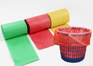 การออกแบบที่กำหนดเองถังขยะสามารถสมุทร Drawstring ถุงขยะพลาสติกทิ้งบนม้วนดาวประทับตราถุงขยะบนม้วนประทับตราความร้อน LDPE - Product Image 2