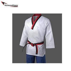 Uniforme de Taekwondo unisexe WTF de haute qualité/Dobok/Kimono Matériau en coton avec logo personnalisé Service OEM disponible en ensembles - Product Image 2