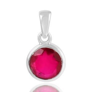 Bijoux pendentifs en pierres précieuses doublet de quartz rose en argent sterling 925 classique à la mode - Product Image 1