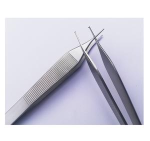 คีมคีบเนื้อเยื่อขนาดเล็ก Adson แบบแมนนวลเกรดการผ่าตัดสเตนเลสสตีลชุบทองด้ามจับหัวทังสเตนคาร์ไบด์ - Product Image 1