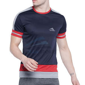 Meilleure qualité nouveauté hommes t-shirts prix de gros taille adulte solide tissu tricoté - Product Image 1