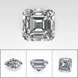 เพชรสำหรับปลูกในห้องทดลองรูปทรง gemver Asscher เพชร VVS ความชัดเจนเพชรหลวมสีเหมาะสำหรับการทำเครื่องประดับจากผู้ผลิตอินเดีย - Product Image 2