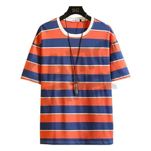 High Quality Long Sleeve Striped T Shirts Young Men Polo Tshirt 100% Cotton Korean Mens Polo Shirt Custom Polo Shirt