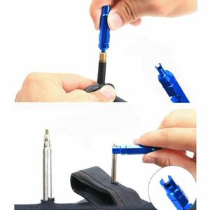 Llave de boquilla de neumático de bicicleta, herramienta de núcleo de válvula multifuncional, desmontaje portátil, reparación de bicicleta, V00011500 - Product Image 5
