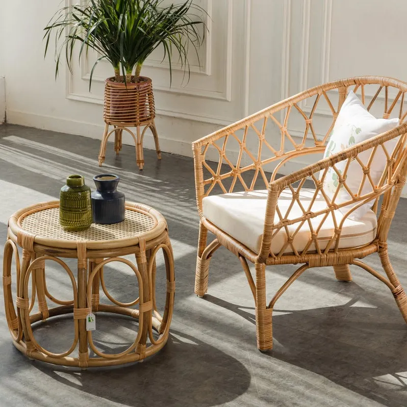 Round Rattan Coffee Table Side Table Wholesale