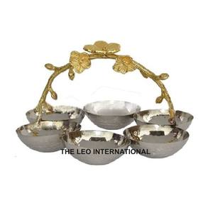 Iron Metal Decorative Fruit Bowl Dining Table Kitchen Accessories Best Quality Most Popular Salad Snacks Bowl - Product Image 3
