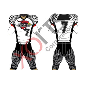 Equipo de equipo transpirable de uniforme de fútbol americano de manga corta de alta calidad con impresión por sublimación de opción de talla grande - Product Image 6