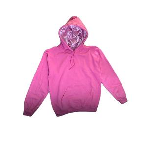 Forro de satén tejido pesado Sudaderas con capucha de talla grande Técnicas de hojaldre de lavado ácido bordadas Pantalla en relieve Liso teñido Fleece Calor Cabello - Product Image 1