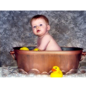 Revêtement bleu de haute qualité, grande baignoire décorative colorée deux tons - Product Image 2