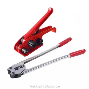 Manual packing machine strapping tools with PP and PET strap tensioner and sealer