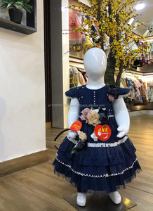 Cotton Crush Ren Áo Dài Cho Bữa Tiệc Hàng Mới Về Trẻ Em Bông Áo Dài Thiết Kế Bông Áo Dài Thiết Kế - Product Image 2