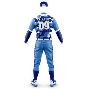 OEM personalizado Unisex 100% poliéster béisbol Jersey camisas rayas liso sublimación transpirable XXXL de talla grande ropa deportiva - Product Image 2