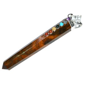 Varitas curativas para chakras curativas, con estrella merkaba, Ojo de Tigre, venta al por mayor - Product Image 1