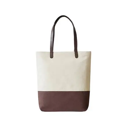Trendy Two Tone Women's Canvas Shopping Bag Latest Designed 2022 Shoulder Bag / Tote Bag / Canvas Bag For Sale