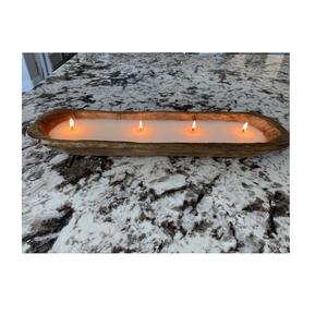 Soporte de vela de masa de madera rústica para tazón de Casa/soporte decorativo tazón de madera/tazones de masa para Color negro - Product Image 3