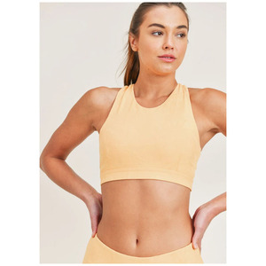 สปอร์ตบราผ้าแจ็คการ์ดลายดอกไม้,เสื้อชั้นในสำหรับใส่ออกกำลังกาย - Product Image 1