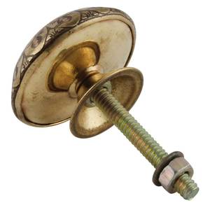 Tiradores de latón a granel, tiradores decorativos dorados, florales para armarios de cocina, cajones de mediados de siglo, RAK-132 de 3,81 cm - Product Image 3