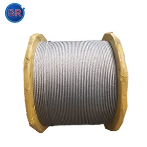 Factory Price High Quality 12 mm 10mm Galvanized 6*19 Steel Wire Rope For Tower crane