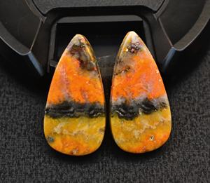 Cabujones de abeja Natural, cabujones de abeja sueltas, oferta, par de gemas sueltas - Product Image 5