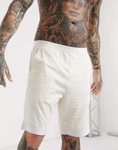 ชุดวิ่งออกกำลังกายสำหรับผู้ชาย,ชุดวอร์มสีขาวผ้าฝ้าย100% สำหรับกีฬาสั้นสีพื้นสำหรับฤดูร้อน - Product Image 2