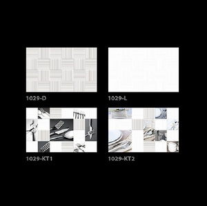 Azulejos de pared de baño de color blanco esmaltado brillante de cerámica 300x450mm - Product Image 3