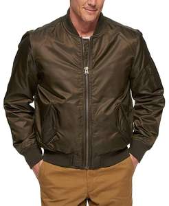 Nueva Chaqueta Bomber de Moda para Hombre, Talla Grande, Transpirable, de Primavera, con Forro Acolchado de Piel de Oveja y Cremallera Larga, Venta al por Mayor - Product Image 1