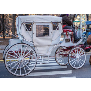 Charrette à chevaux Victoria moderne et portable pour les événements - Construction en acier, chariot historique - Product Image 1