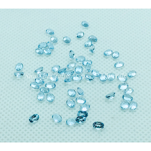 4X5mm พลอยสีฟ้าบุษราคัมสีฟ้าทรงเหลี่ยมเพชรพลอยหลวมๆสีฟ้าตามธรรมชาติ - Product Image 2