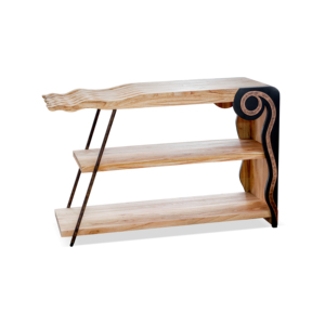 Aparador Toge de Madera Maciza con Acabado Natural, Mueble Clásico de Almacenamiento para Sala de Estar, Comedor, Hogar y Hotel - Product Image 1