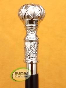 Wooden Designer <b>Walking</b> <b>Stick</b> with Beautiful Oval Handle / Wooden <b>Walking</b> Canes with Brass Knobe Handle - Product Image 2