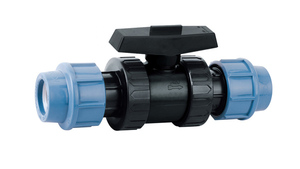 Kexing Nhựa Pp Pvc Đôi Liên Minh HDPE <span class=keywords><strong>PE</strong></span> PP Van Bi Cho Ống Nước PN16 PP Nén Phù Hợp - Product Image 6