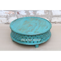 TABLE basse ronde et décorative en bois massif, DESIGN UNIQUE indien, décoration de TABLE basse, moderne, offre spéciale,