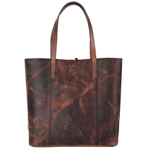 Bolso de mano, bandolera y bolso cruzado de cuero genuino de vaca, estilo cazador, color marrón, para mujer, marca Ellena. - Product Image 2