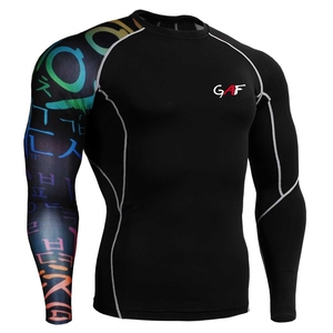 GAF Rash Guard de compression Mma Oem Mma Rash Guard personnalisé imprimé par sublimation pour hommes Rash Guard pour hommes - Product Image 5