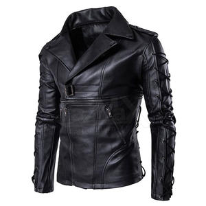 2024 nuevo estilo de chaqueta de motocicleta de cuero de vaca genuino para hombre, ropa de motorista de moda delgada, cuello con capucha, talla XL, protección de invierno - Product Image 3